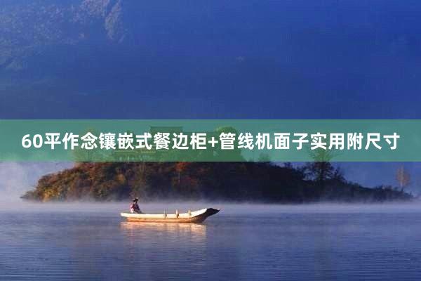 60平作念镶嵌式餐边柜+管线机面子实用附尺寸